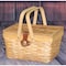 Vintiquewise Picnic Basket Gingham Lined with Folding Handles QI003081 - alternate 6